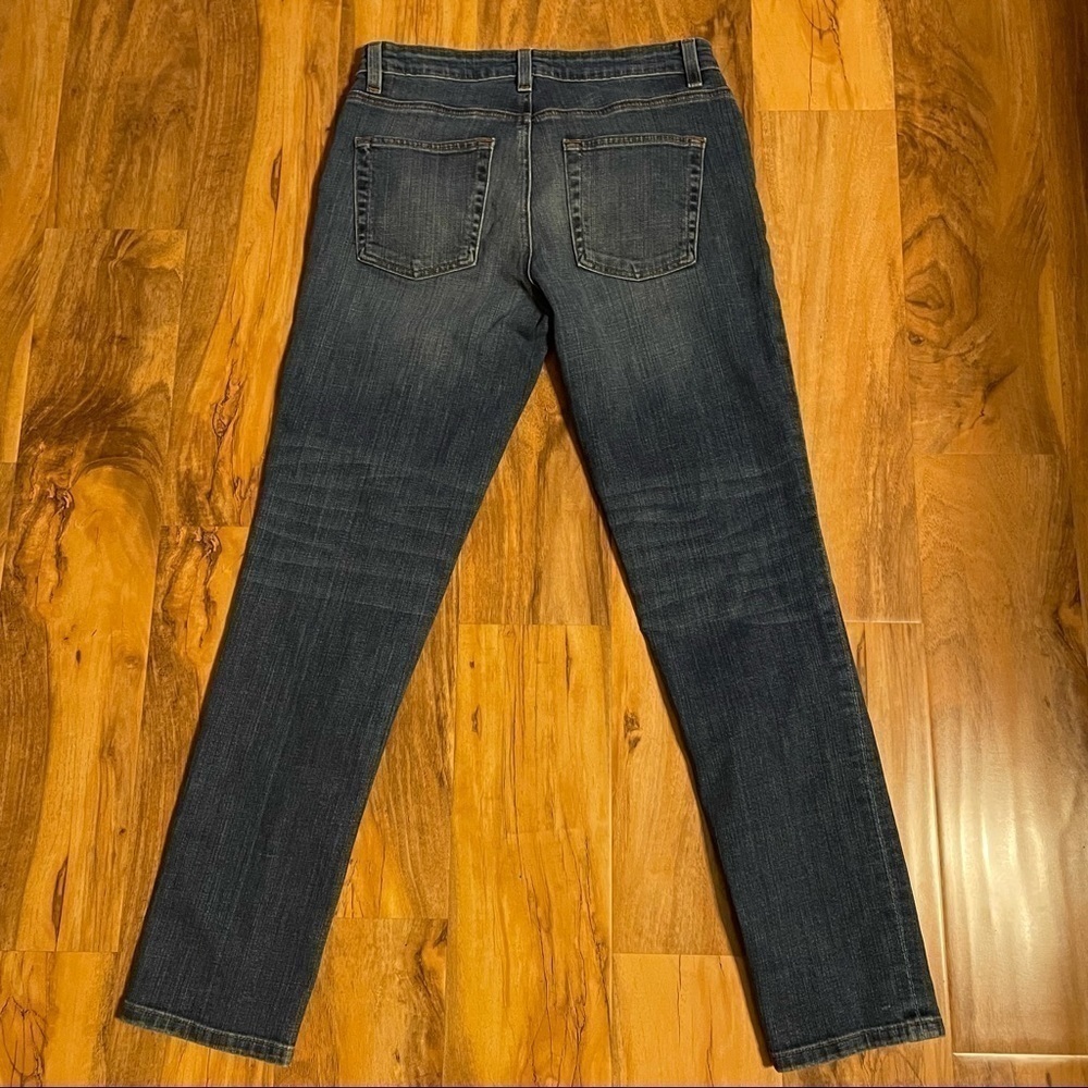 2/$30 Eileen Fisher Dark Wash Skinny Leg Jeans - Picture 2 of 7